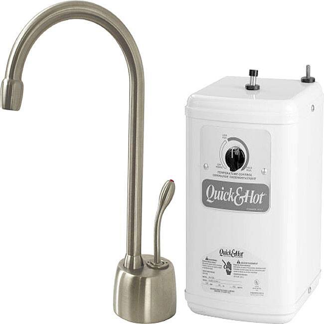 Satin Nickel Lead Free Instant Hot Water Dispenser and Heating Tank