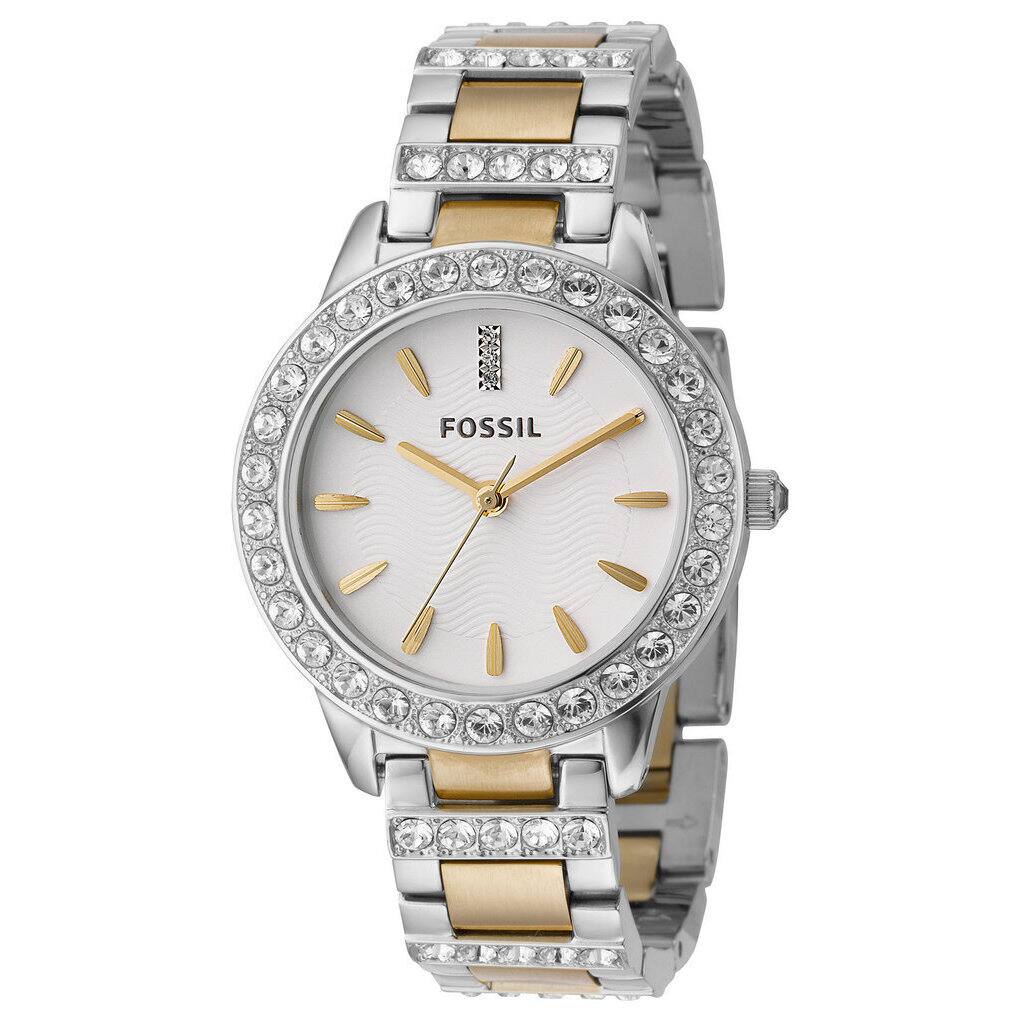 Fossil Women's ES2409 'Jesse' Crystal Two-tone Watch