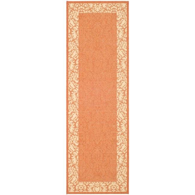 Indoor/ Outdoor Kaii Terracotta/ Natural Runner (24 X 911)