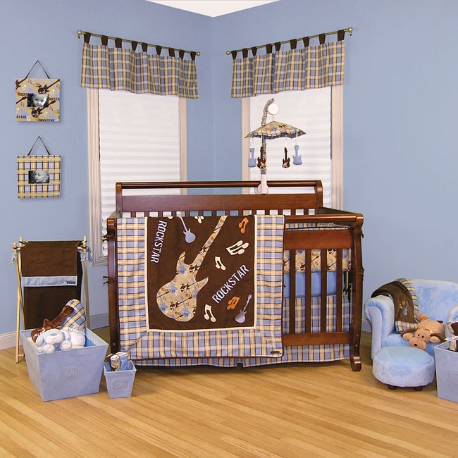 Trend Lab Rockstar Organic 6-Piece Crib Bedding Set - Free Shipping ...