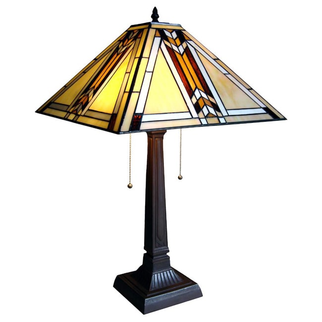 Shop Tiffany-style Mission Table Lamp - Free Shipping ...