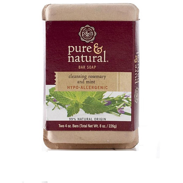 Shop Pure And Natural Cleansing Rosemary And Mint Soap Bars Pack Of 4 Free Shipping On Orders