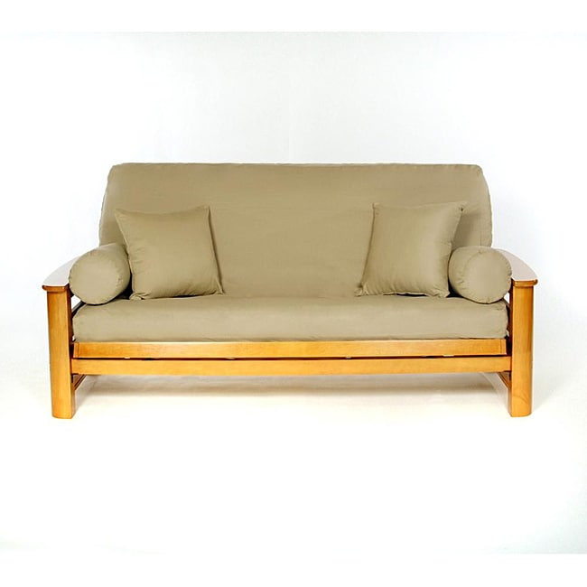 None Khaki Full size Futon Cover Brown Size Full