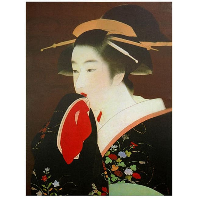 Handmade Geisha Canvas Wall Art (China)