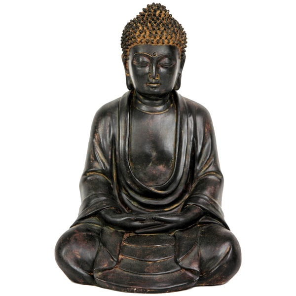 Japanese 9.5 inch Sitting Buddha Statue (China)   12937549  