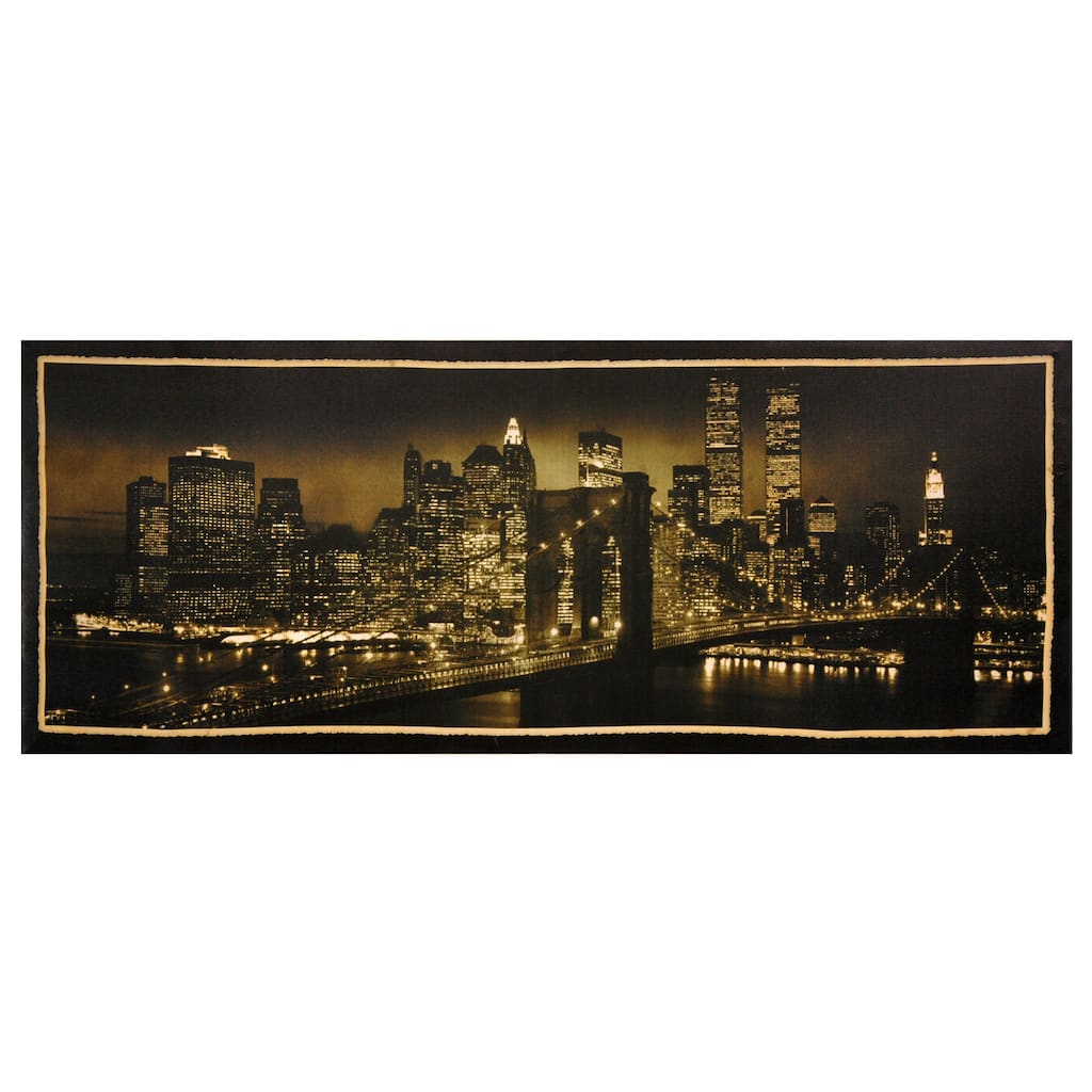 Handmade New York Skyline Canvas Wall Art (China)