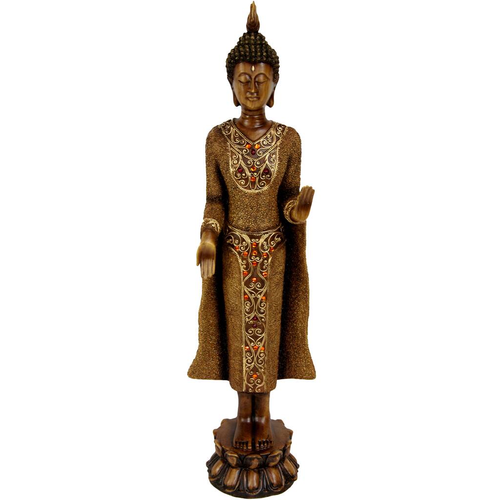Handmade Standing 20-inch Thai Buddha Statue (China)