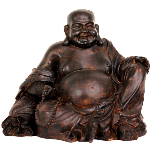 Shop Sitting 8-inch Laughing Buddha Statue (China) - Free Shipping On ...