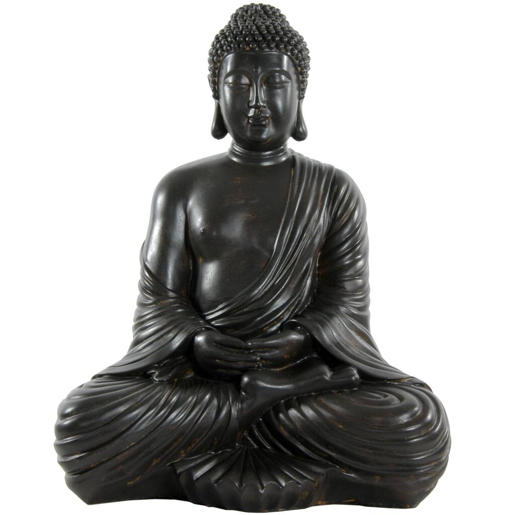 Handmade 17" Japanese Sitting Buddha Statue
