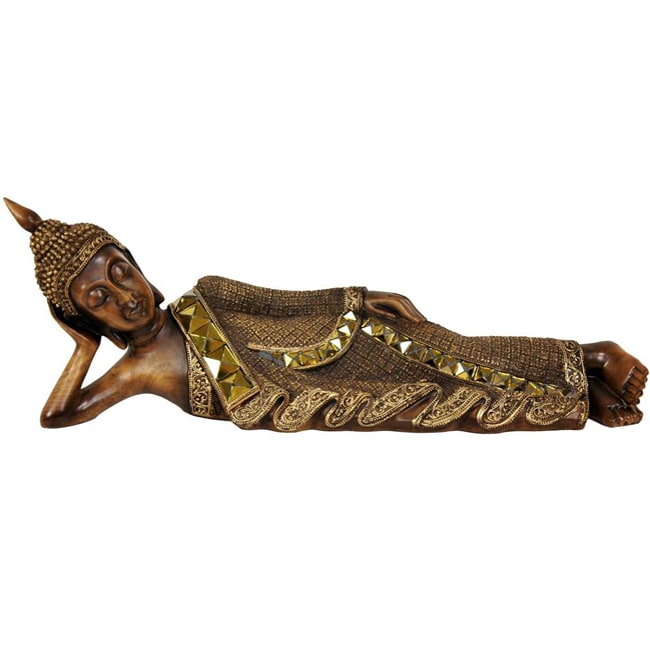 Handmade 18" Reclining Buddha Statue
