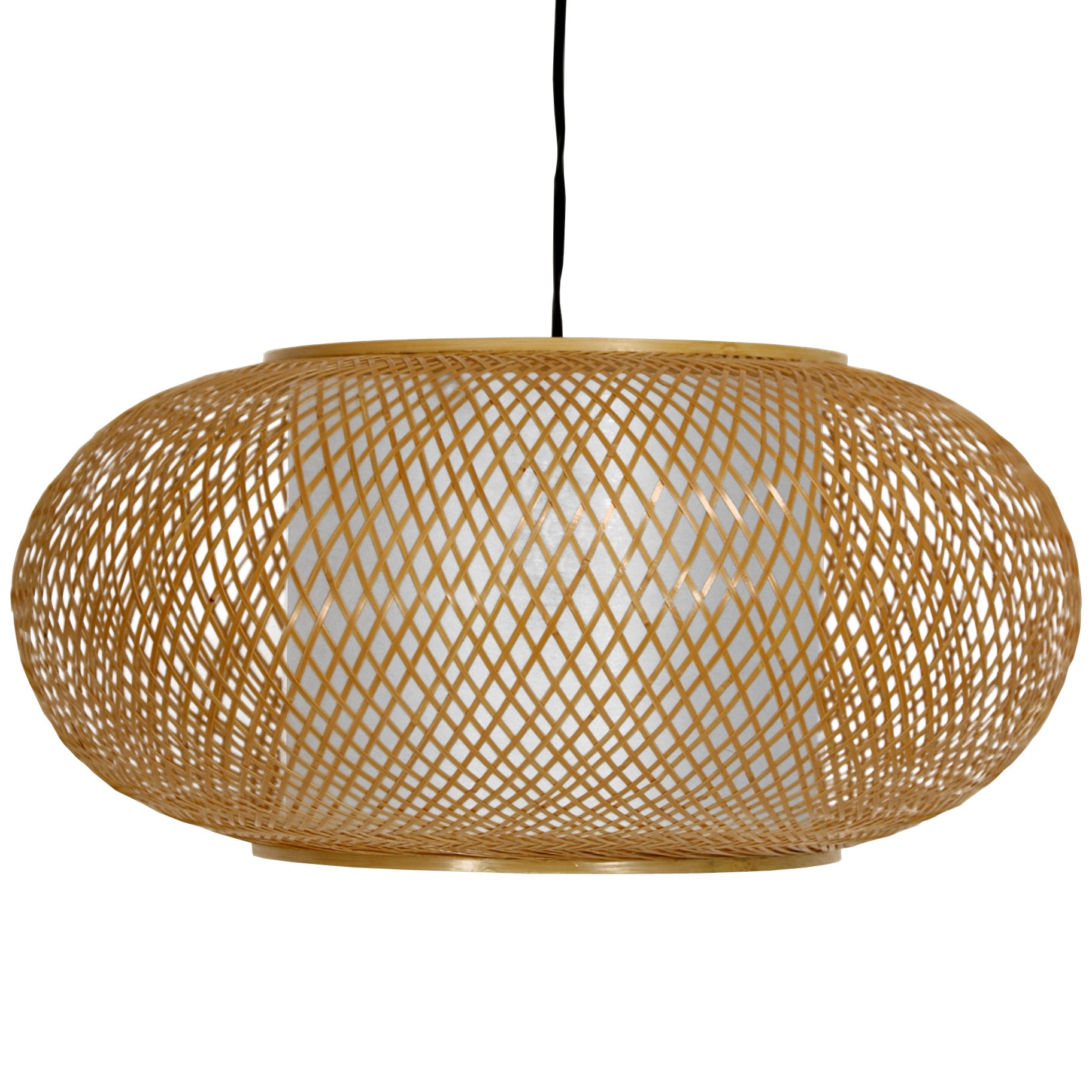 Handmade 8 Bamboo And Paper Kata Honey Ceiling Lantern
