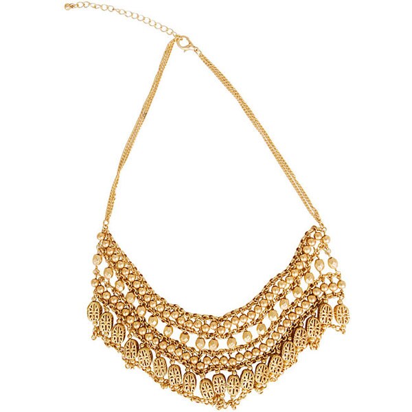 Shop NEXTE Jewelry Yellow Gold Overlay Marmara Satin Finish Bib ...