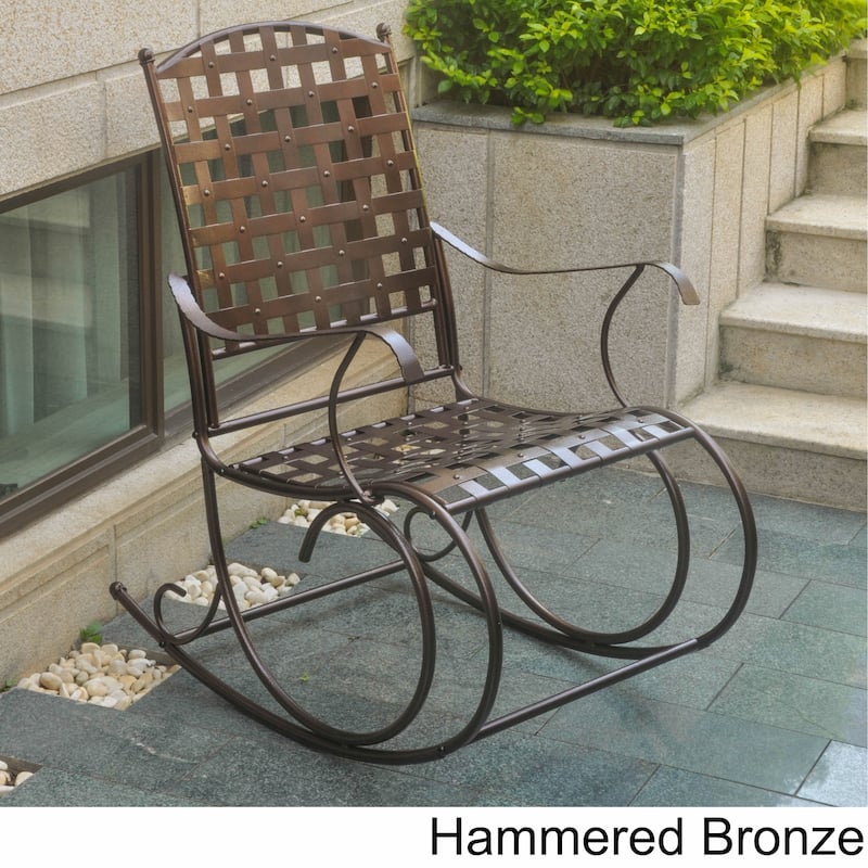 International Caravan Sante Fe Nailhead Rocker - Bronze
