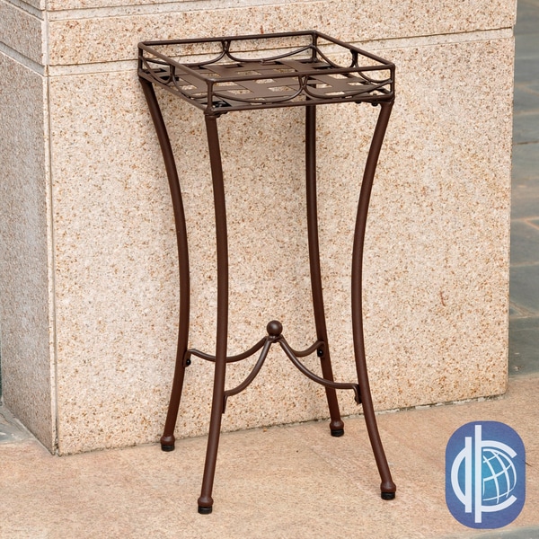 International Caravan Santa Fe Nailhead Square Plant Stand International Caravan Planters, Hangers & Stands