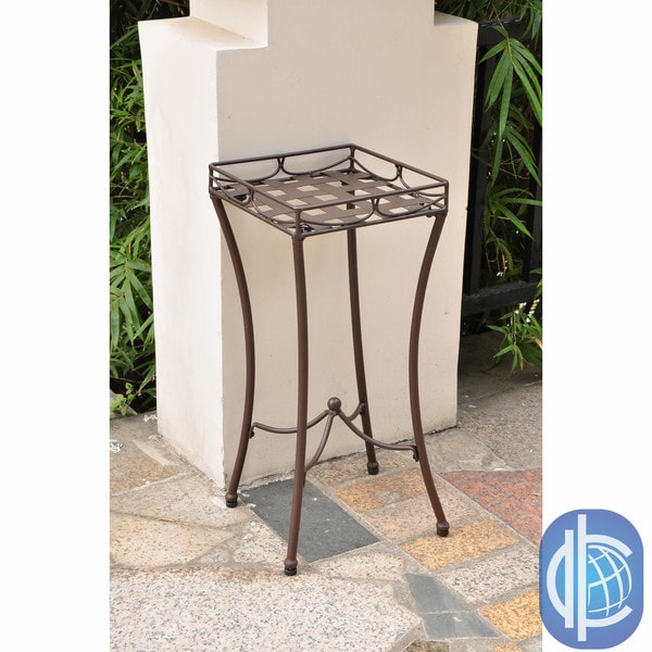 International Caravan Santa Fe Nailhead Square Plant Stand International Caravan Planters, Hangers & Stands