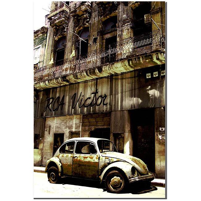 '1956 Volkswagen Beetle Sedan' Gallery Wrapped Canvas Art