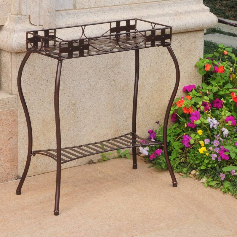 International Caravan Sante Fe Rectangular Plant Stand