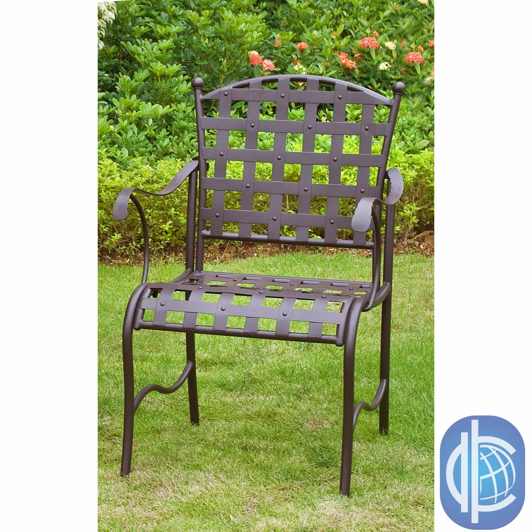 International Caravan Sante Fe Nailhead Iron Chairs (set Of 2)