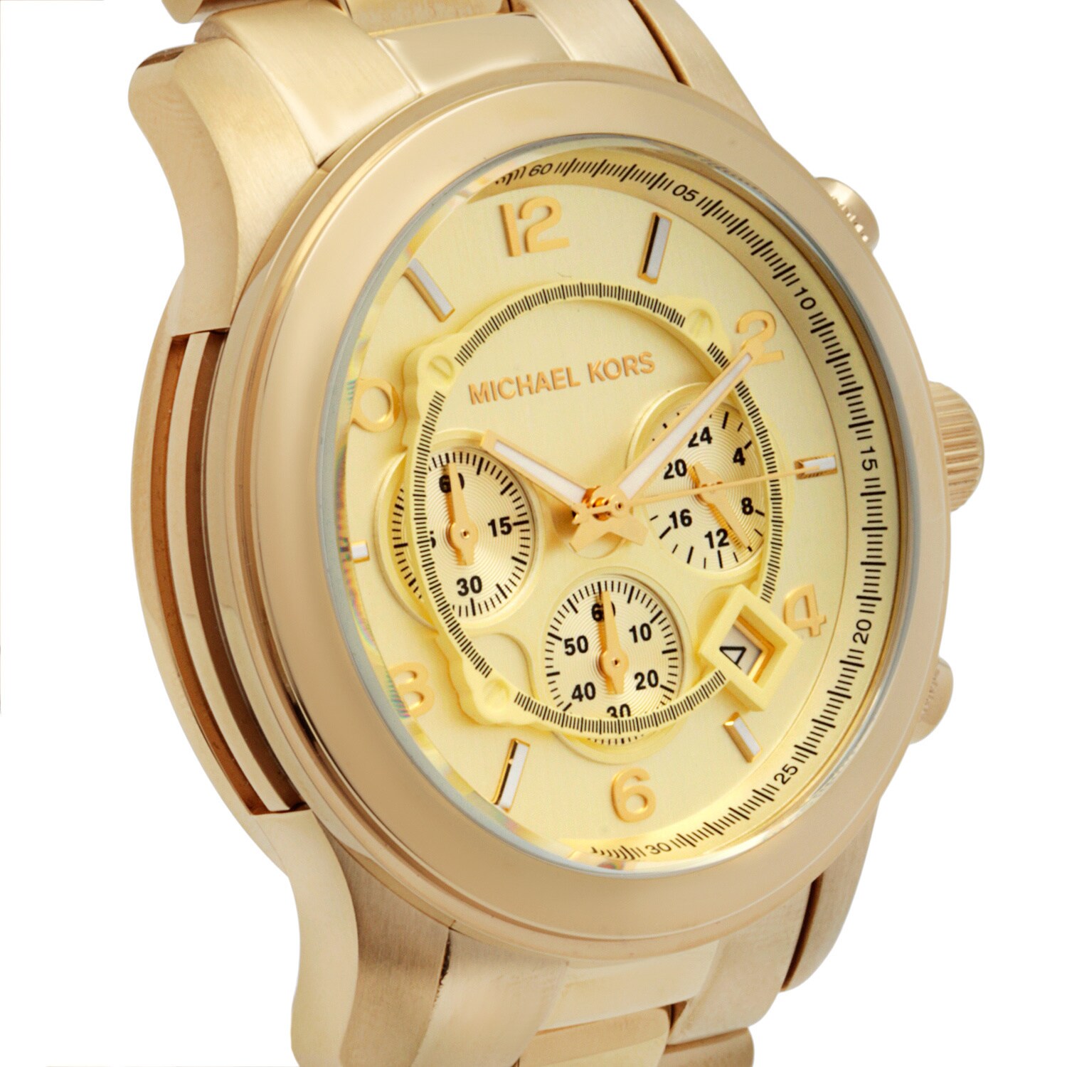 michael kors watch men's gold tone stainless steel bracelet mk8077