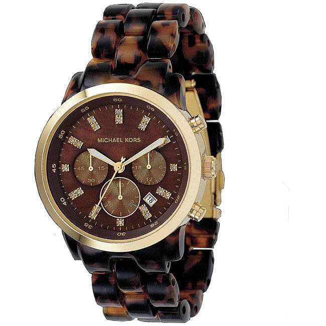 Michael Kors Women's MK5216 Tortoise Chronograph Watch