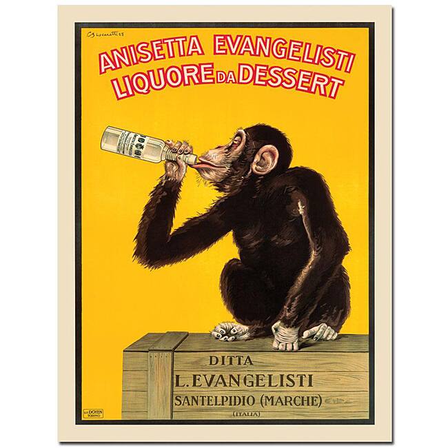 Biscaretti 'Anisetta Evangelist' 58x40-inch Canvas Poster