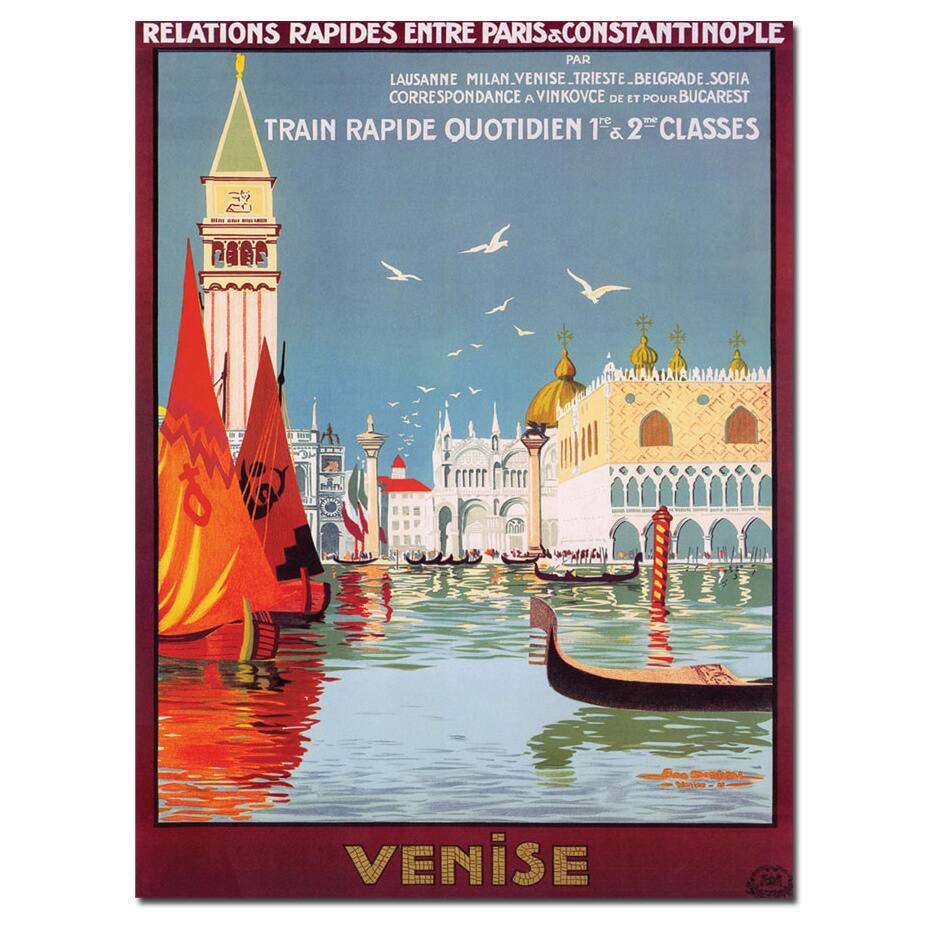 Georges Doriva 'Venise' Canvas Poster