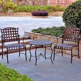 Santa Fe Nailhead 3-piece Iron Bistro Set