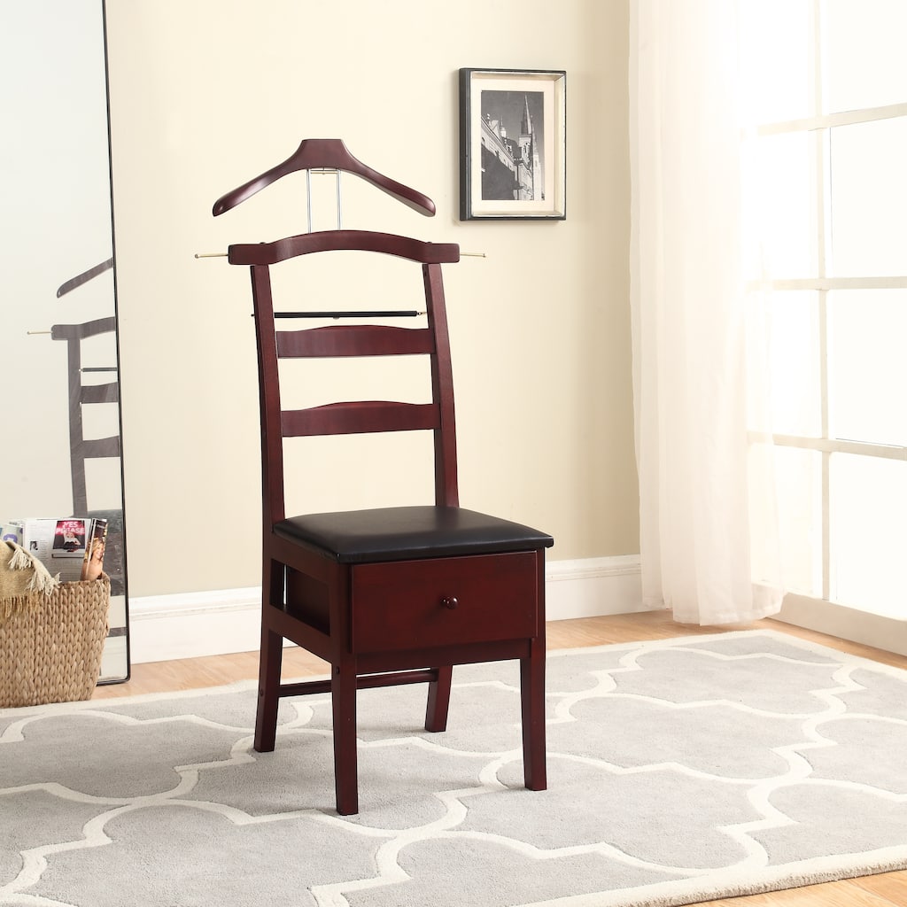 Manchester Mahogany Finish Chair Valet