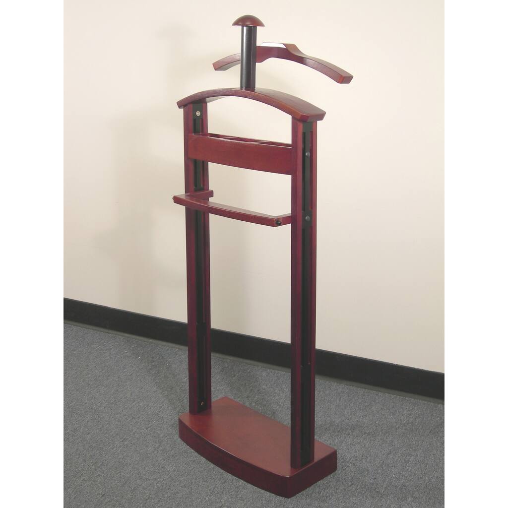 Mahogany/ Black Wood Trojan Valet VL16184