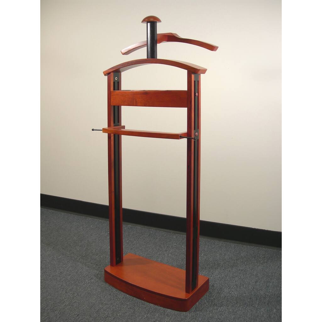 Cherry/ Black Wood Trojan Valet VL16185