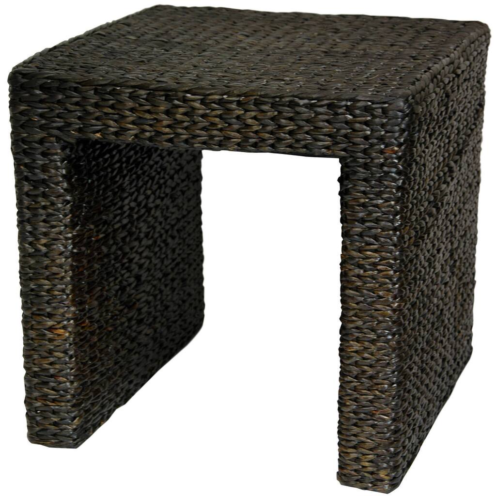 Handmade Rush Grass End Table (China)