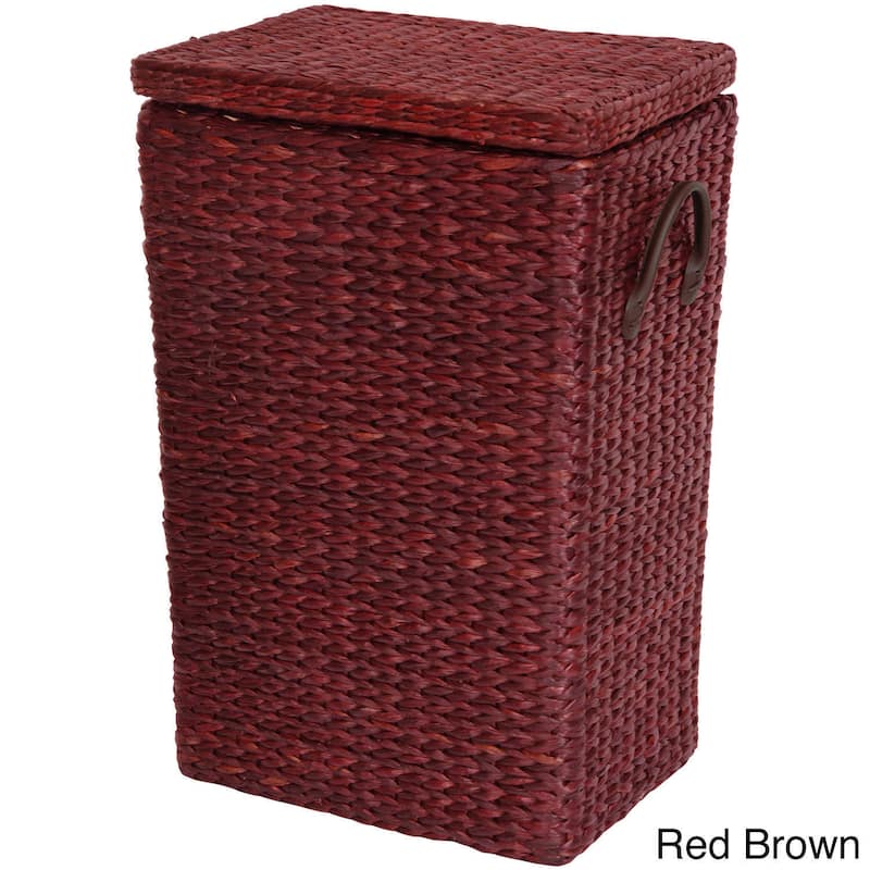 Handmade Rush Grass Laundry Basket (China)
