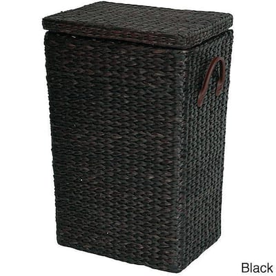 Handmade Rush Grass Laundry Basket (China)