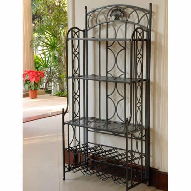 International Caravan Iron 5-tier Bakers Rack