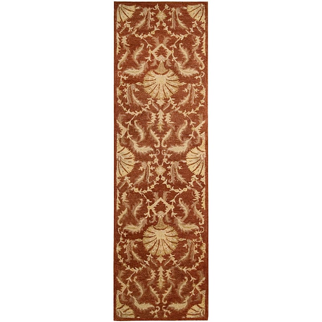 Nourison Hand Tufted Beaufort Rust Wool Rug (23 X 8) Runner