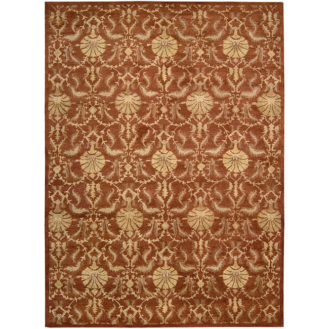 Nourison Hand Tufted Beaufort Rust Wool Rug (8 X 11)