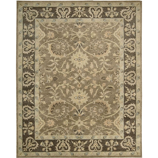 Nourison Hand Tufted Beaufort Cocoa Wool Rug (76 X 96)