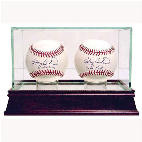 Glass Double Baseball Case