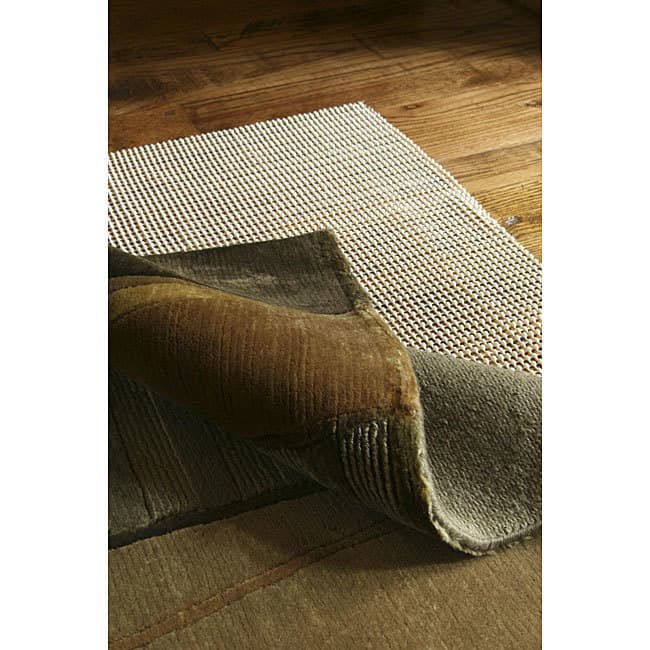 Cushioned Non-slip Rug Pad - White - Non-Slip - 4' x 6' - Rectangle - Synthetic