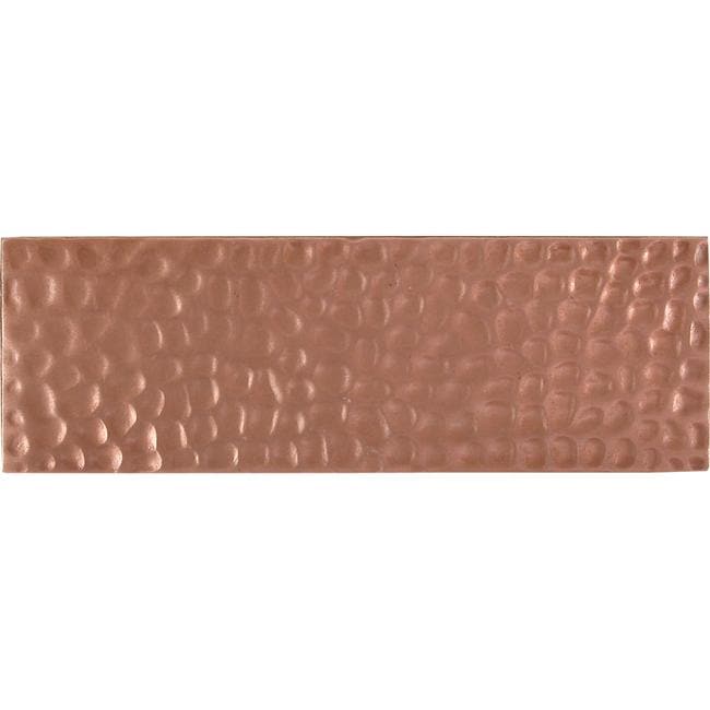 Hammered Red Copper Accent Tiles (set Of 4)