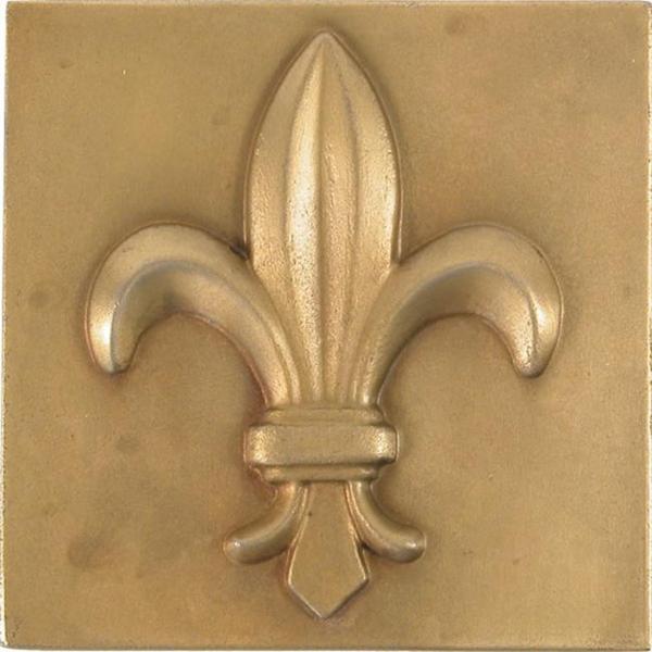 Fleur De Lis Antique Br 4 Inch Accent Tiles Set Of Free Fleur De Lis Antique Br 4 Inch Accent Tiles Set Of