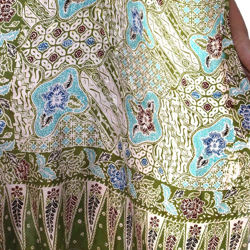 Handmade Silk 'Lavish Java' Batik Shawl (Indonesia) - 1.8