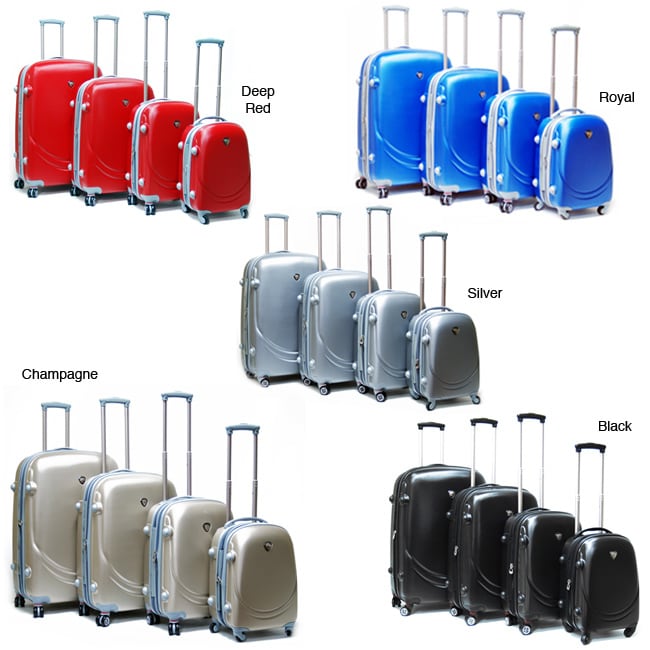 4 piece hard luggage set