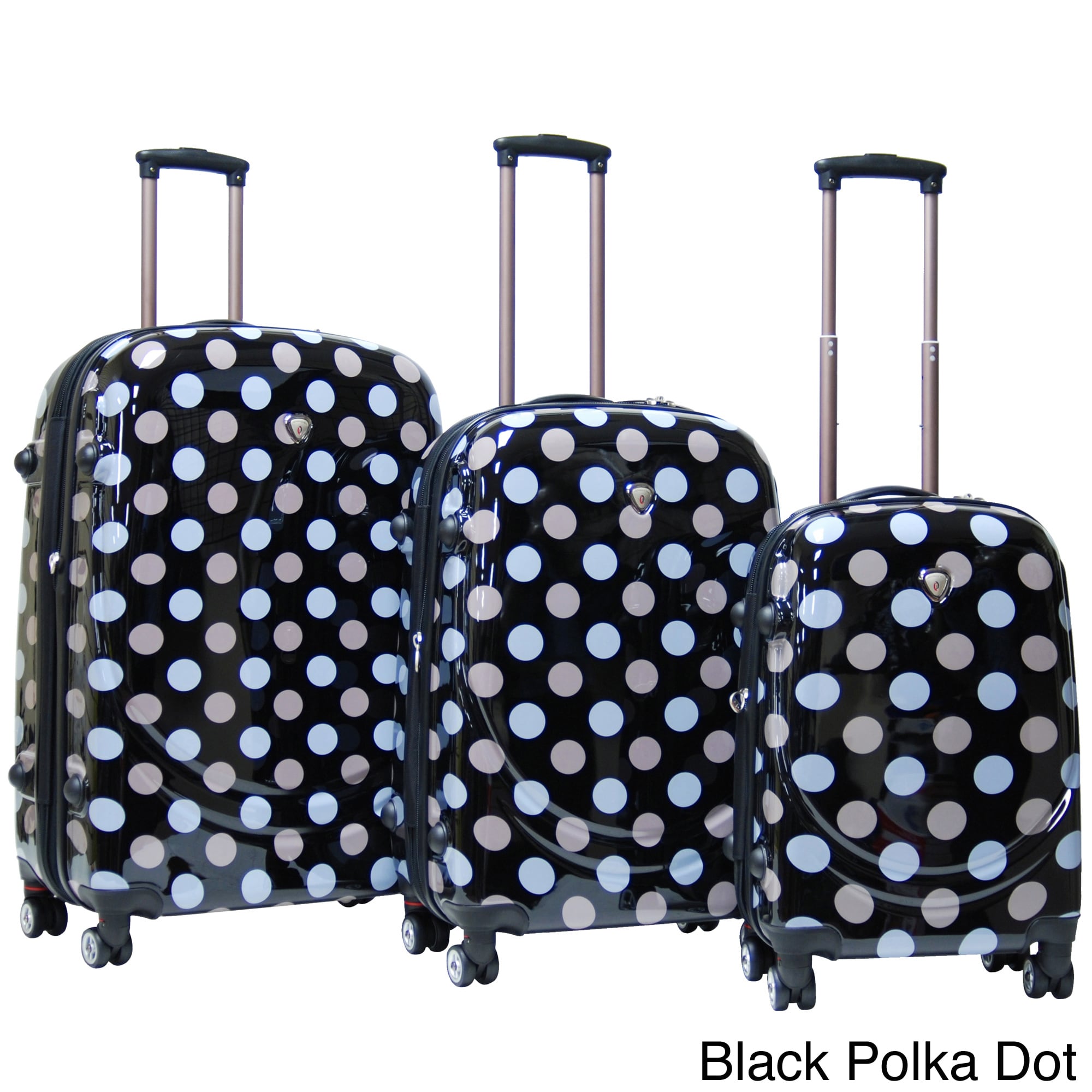 calpak polka dot luggage