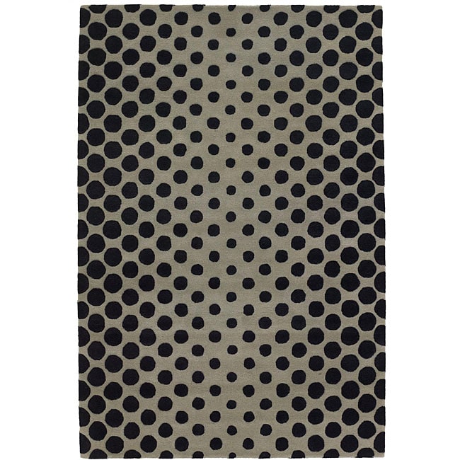 Hand tufted Mandara Grey Wool Rug (5 X 76)