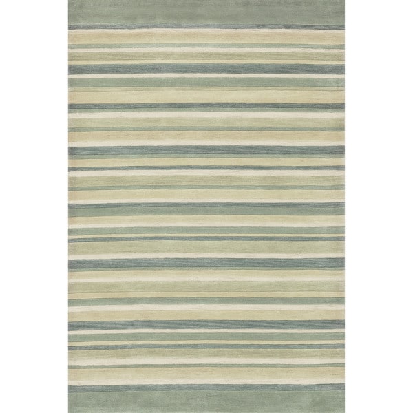 Hand tufted Ivory Abstract Rug (5 x 76)