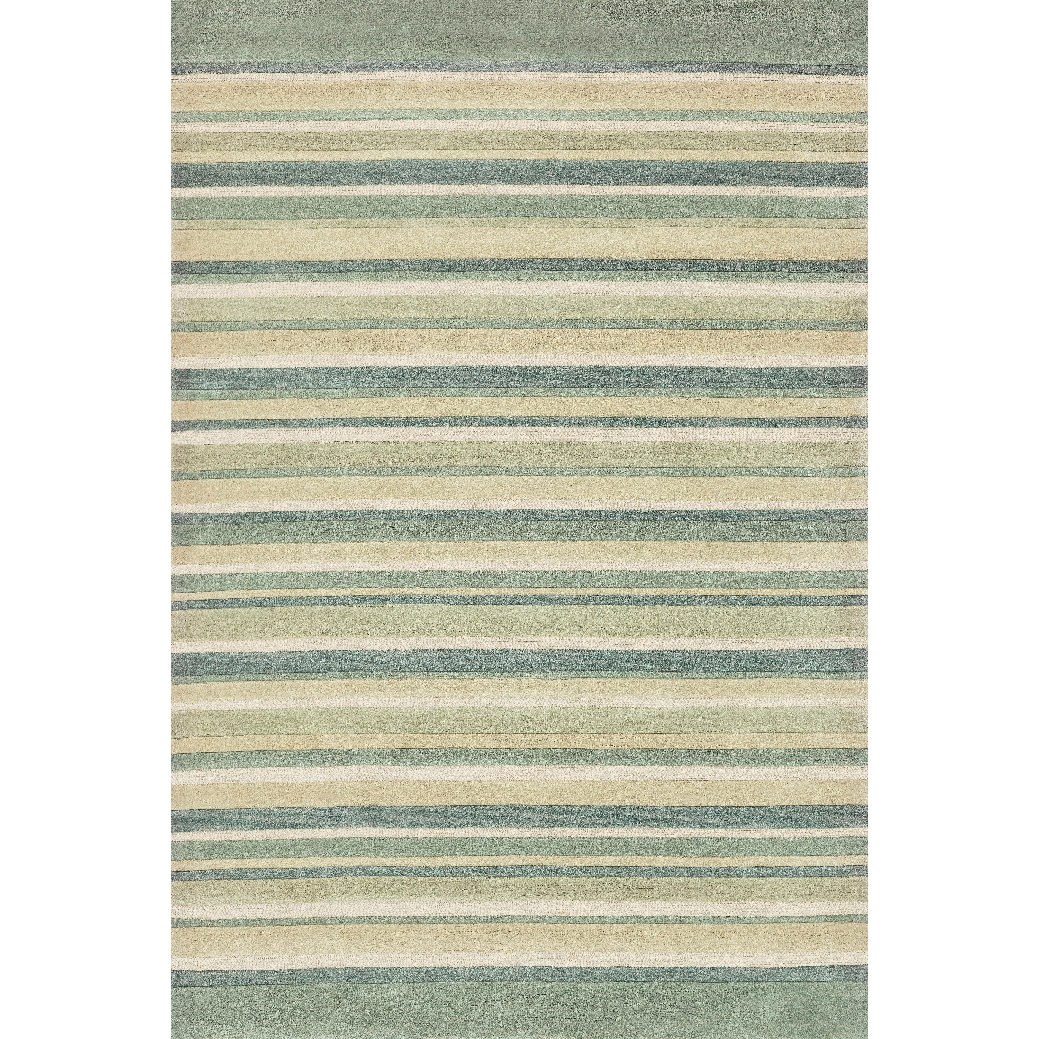 Hand tufted Ivory Abstract Rug (5 X 76)
