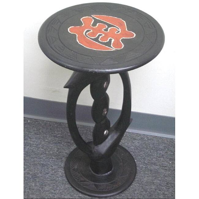 Handmade Ashanti Gye Nyame Coffee Table (Ghana)
