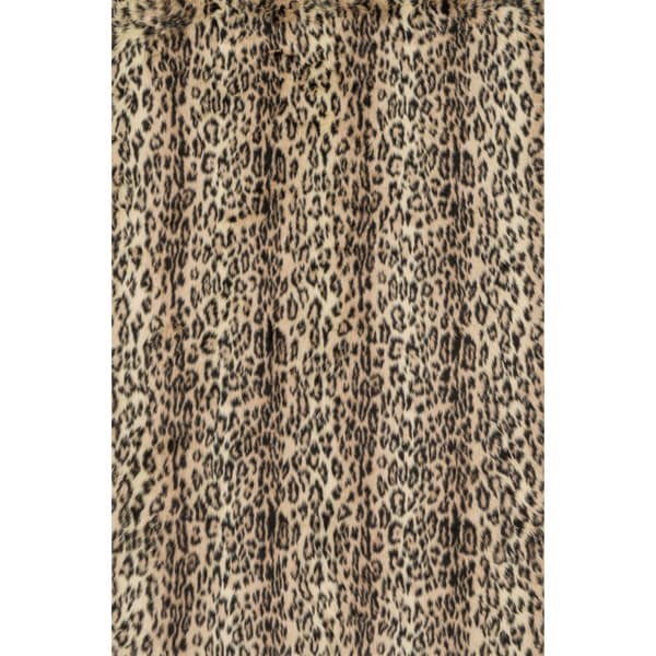 Jungle Cheeta Print Shag Area Rug - 2' x 3'