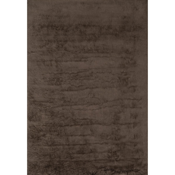 Jungle Sheep Skin Brown Rug (5' x 7'6) Alexander Home 5x8   6x9 Rugs